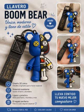 Llavero Boom Bear Diseño Original
