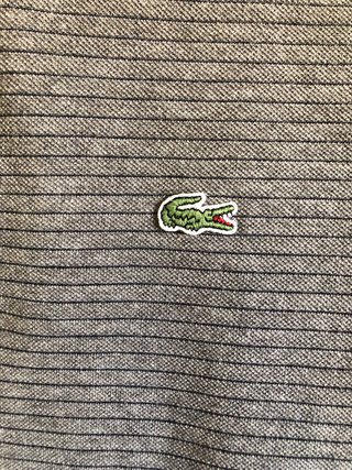 Polo Lacoste Rayas Grises