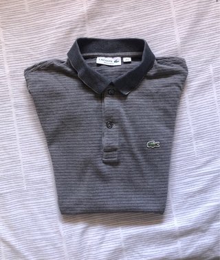 Polo Lacoste Rayas Grises