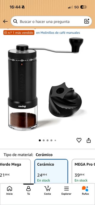 Molinillo de café manual Cerving Cerámico