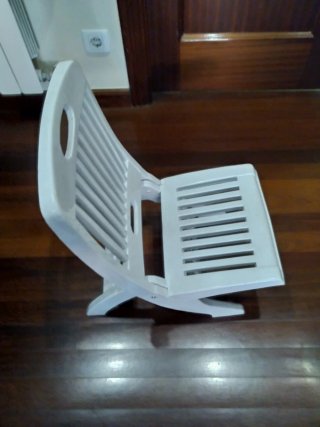 Silla plegable de plástico para playa o jardín