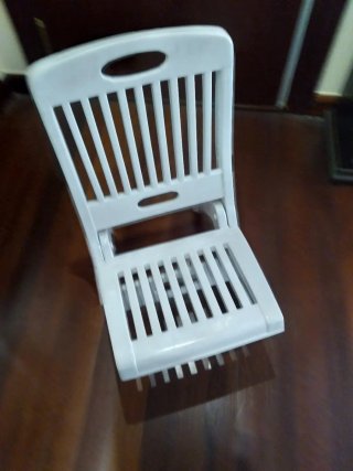 Silla plegable de plástico para playa o jardín
