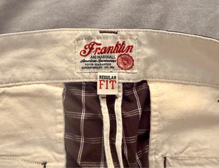 Bermudas Franklin & Marshall Cuadros Marrón