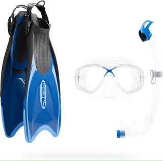 Conjunto Cressi Snorkel Máscara y Aletas