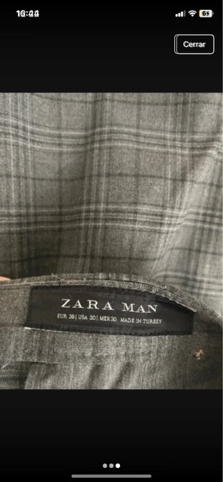 Pantalón Zara a cuadros nuevo