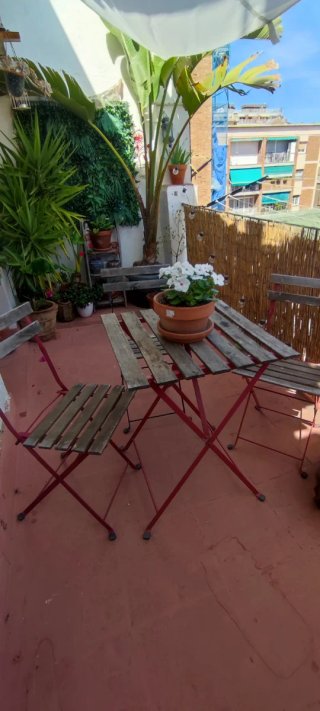 Mesa y 3 Sillas Terraza Plegables