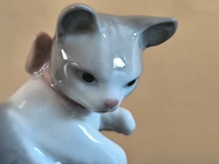 Statuina Lladró Gatto e Topo 1984
