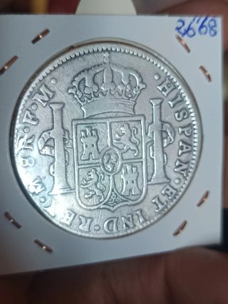 Moneda de Plata 8 Reales 1797 Carolus IIII