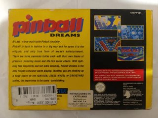 Juego de snes Pinball Dreams ESPAÑOLIZADO retro
