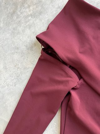 Vestido largo Zara burdeos Talla M