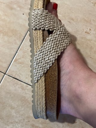 Sandalias Camila's esparto plataforma beige 38