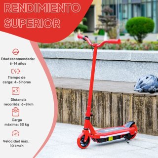 Patinete Eléctrico Infantil Rojo