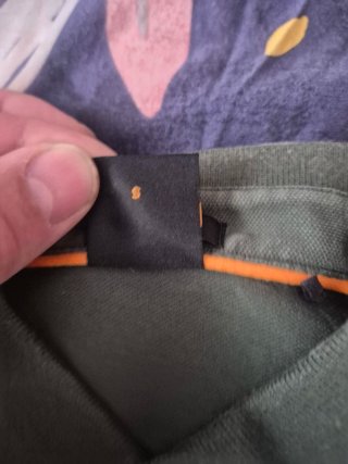 Polo BOSS manga larga verde S