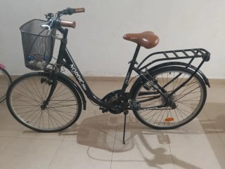 Bicicleta infantil rosa y azul