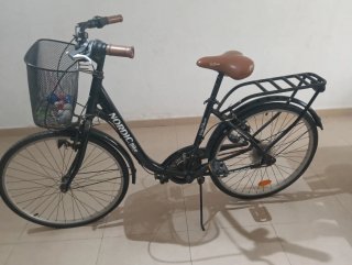 Bicicleta infantil rosa y azul