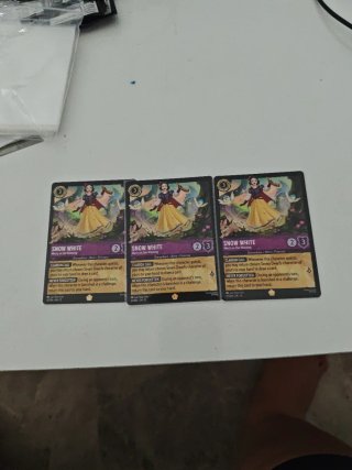 3x Snow White Merry as the Morning lorcana