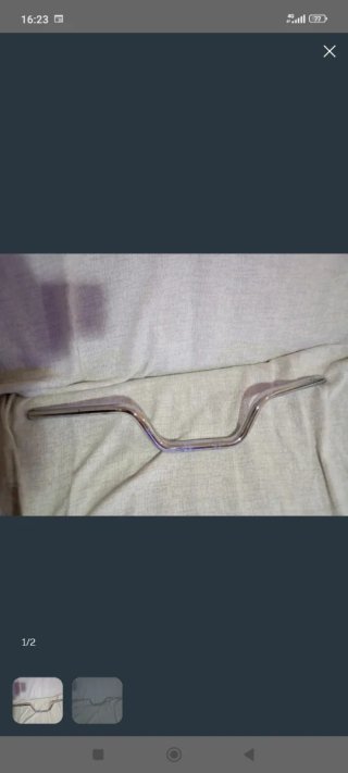 Manillar cromado para moto