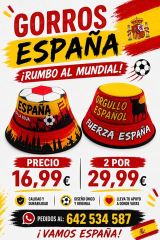 Gorro España Mundial 2026 | Diseño Exclusivo