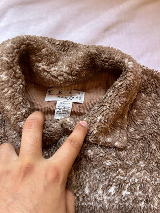 Chaqueta Polar Zara Estampada Beige