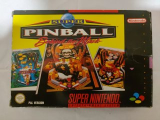 Juego de snes Super Pinball Behind the Mask retro