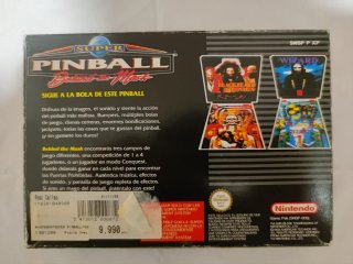 Juego de snes Super Pinball Behind the Mask retro
