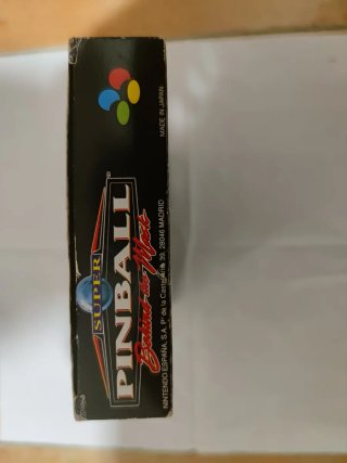 Juego de snes Super Pinball Behind the Mask retro