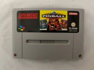 Juego de snes Super Pinball Behind the Mask retro