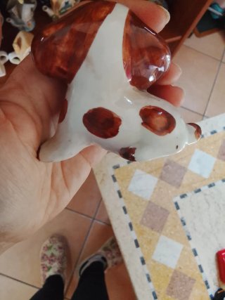 Soprammobile cagnolino in ceramica