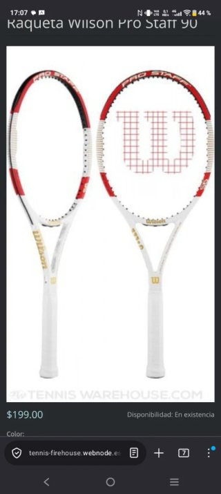 Raqueta Tenis Wilson Pro Staff