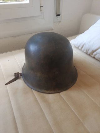 Casco M42 Alemán camuflaje Normandía
