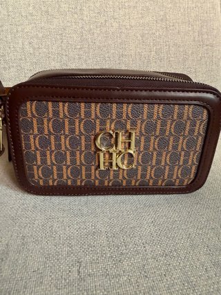 Bolso Marrón y Dorado