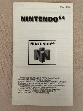 Manual Nintendo 64 (NUS-EUR-3)