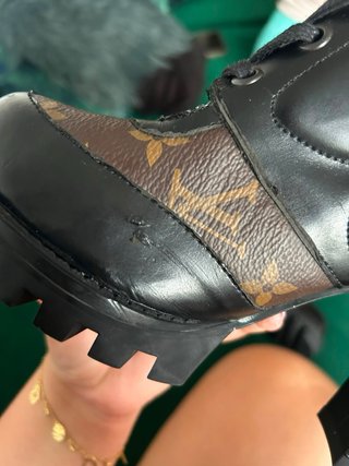 Botas Louis Vuitton tacón negras y marrones