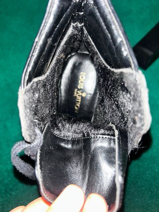 Botas Louis Vuitton tacón negras y marrones