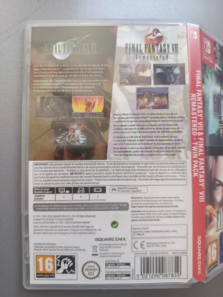 Caratula Final Fantasy VII & VIII Twin Pack Switch