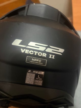 Casco LS2 Vector 2 Talla L Negro mate