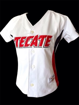 Maglietta da baseball vintage Tecate El Siglo da donna