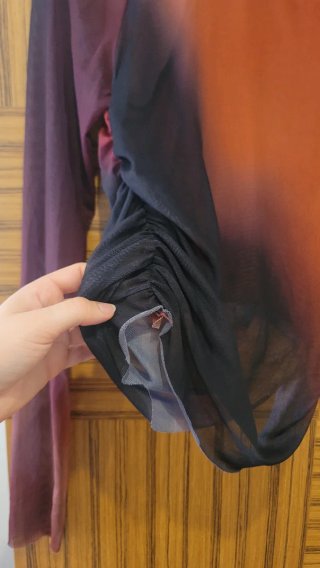 Camiseta Zara tul degradado
