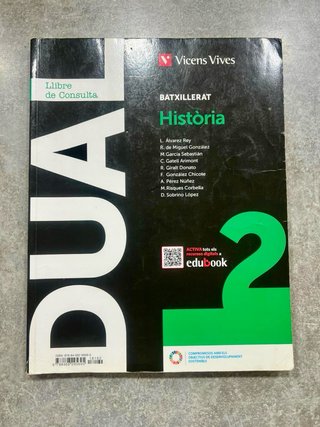 Història, 2 Batxillerat, Dual Llibre de Consulta