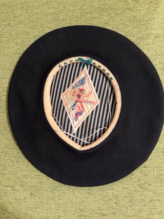 Boina Negra Vintage Aznarez Pamplona