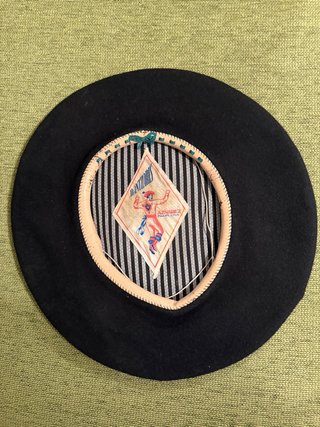 Boina Negra Vintage Aznarez Pamplona