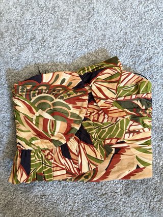 Conjunto Zara estampado hojas