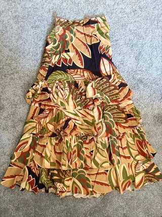 Conjunto Zara estampado hojas