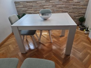 Mesa Comedor Extensible Blanca