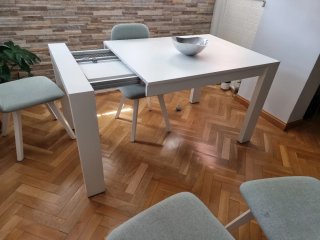Mesa Comedor Extensible Blanca