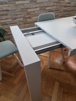 Mesa Comedor Extensible Blanca