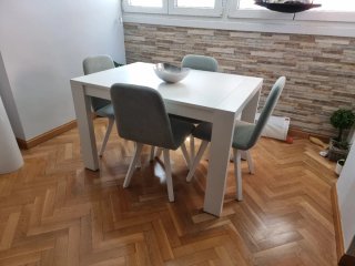 Mesa Comedor Extensible Blanca
