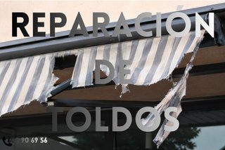 Servicio de reparación de toldos.