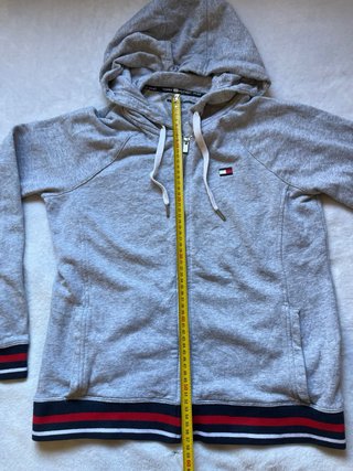 Sudadera Tommy Hilfiger Gris Cremallera