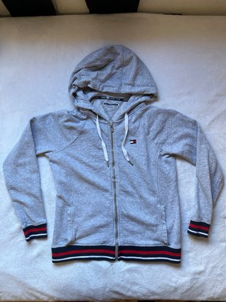 Sudadera Tommy Hilfiger Gris Cremallera